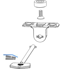 MACO MM Drehsperre verdeckt 12L, Versatz 13 mm, sperrbar, silber (101562)