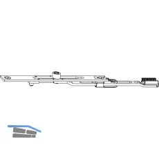 MACO-TRONIC MM Stulpverl�ngerung verl�ngerbar, 1 Kontaktgeber, silber (201755)