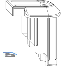 MACO Schmutzabdeckung Falzecklagerband AS/DTuni mit �V, verkehrswei� RAL9016