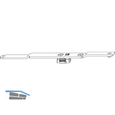 MACO Stulpverl�ngerung f�r Drehband MAMMUT 180 kg, L=170 mm, silber (202867)
