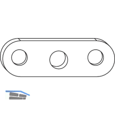 MACO Unterlagsplatte f�r Fang- und Putzschere, St�rke 3 mm, silber (455349)