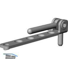 WINKHAUS Ecklager EL.KB.6-3-16.LS.WS, 130 kg, wei�, links