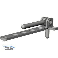 WINKHAUS Ecklager EL.KB.6-3-16.RS.WS, 130 kg, wei�, rechts