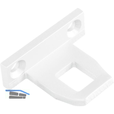 Schlie�blech zu Oberlichtschnapper ALU �berschlagh�he 12,5 mm wei� RAL 9010