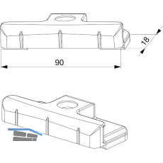 MACO Schlie�teil HG PVC 12/20-13, TROCAL 88+, silber (362174)