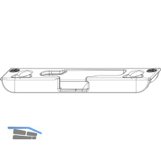 MACO Kippschlie�teil iS waagrecht 4 mm Falzluft, 13V, links, silber (357679)
