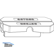 MACO Fiber-Therm Dichtungsst�ck f�r Laufschiene flach asymmetrisch, silber