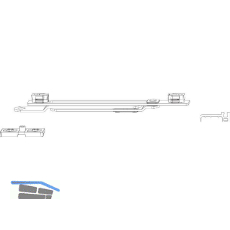 MACO Drehbegrenzung POWER, PVC Typ 1, FFB 330-1400 mm, 150kg , silber