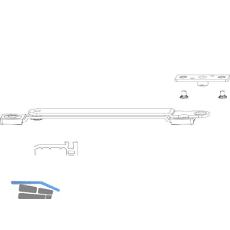 MACO Drehbegrenzung PVC/TV, FFB 240-1300 mm, Typ 1, 80 kg, silber (101519)