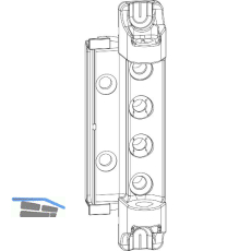 MACO Scherenlager DT160, 4/18 und 12/18 mm, 160 kg, silber (227470)