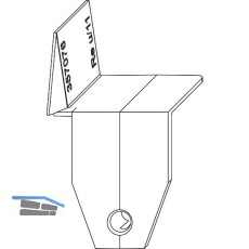 MACO MM Spaltabdeckung 13V, links unten, silber (357093)