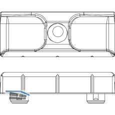 MACO Schlie�teil 12L, Eurofalz 20 mm, 9V, mit Positionszapfen 8x4 mm, silber