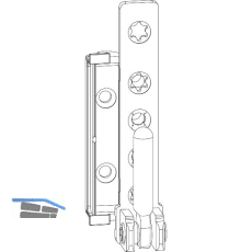 MACO Ecklager DT160, 12/20 mm, rechts, 160 kg, silber (227478)