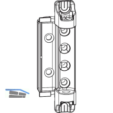 MACO Scherenlager DT160, 12/20 mm, 160 kg, silber (227471)