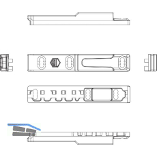 MACO MM Kipp-Dreh-Schlie�teil iS PVC 12/20-13, REHAU Geneo, links, silber