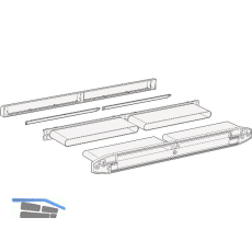 SIEGENIA Kanal-Set f�r Fensterl�fter Aeromat midi HY, Kunststoff schwarz RAL9011