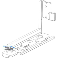 MACO Unterlage POWER f�r Bodenschwelle VEKA, links, grau RAL9022