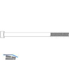 MACO Achsstift M4x70 zu Verbundband f�r Aluvorsatzschale Edelstahl