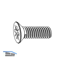 MACO Senkschraube f�r Achsstiftsicherung M4 x 12 mm Pozidrive Tricoat-Evo