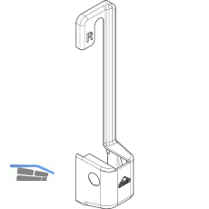 ROTO NT/NX Abdeckkappe Ecklager E5/T Holz R06.2 tiefschwarz matt links