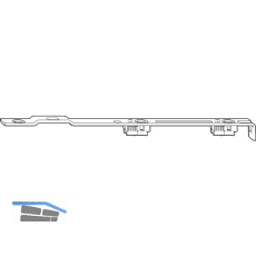 ROTO NT/NX Falzaxerstulp Designo 9/13 V f�r Dreh-/Kipp-/Drehkippfenster silber