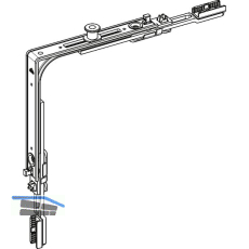 ROTO E-Tec Control NT/NX Eckumlenkung MVS 1P Zapfen silber