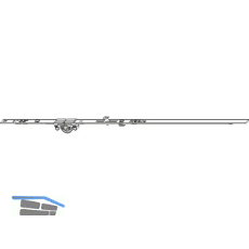 ROTO NT/NX DK-Getriebe KSR konstant DM 15 mm L= 690/263 mm 1V silber