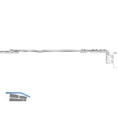 ROTO NX Axerarm T TiltFirst 12/20-13 Gr. 500 FFB 801-1400 mm silber links