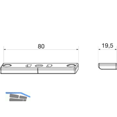 MACO Schlie�teil �ffnungsbegrenzung, 12L, Eurofalz 20-24 mm, silber (207432)
