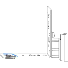 MACO Falzecklagerband DTuni ohne �V, 12/20- 9 mm, links, silber (54729)