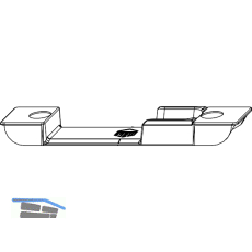 MACO Schlie�teil, Falzluft 4 mm, Versatz 9 mm, universal, silber (30545)