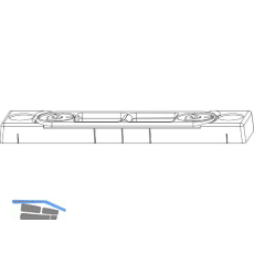 MACO Riegelschlie�teil Falzluft 12 mm glatt, Eurofalz 18 mm, 9V (23731)