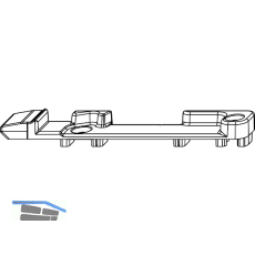 MACO Kippschlie�teil senkrecht Euronut 7/8/4, Falzluft 12 mm, silber, rechts
