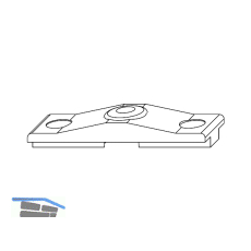 MACO Hebeschlie�teil f. Rund-/Schr�gfenster Euronut, Falzluft 12 mm (25924)