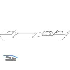 MACO Hebeschlie�teil Rund-/Schr�gfenster, Falzluft 4 mm (55214)