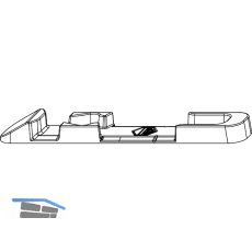 MACO Kippschlie�teil senkrecht, Falzluft 12 mm, Eurofalz 18 mm, 9V, uni (33981)