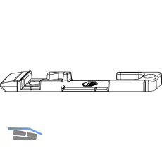 MACO Kippschlie�teil senkrecht, Falzluft 12 mm, Eurofalz 20 mm, 9V, uni (363300)