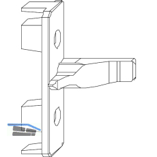 MACO Anpressverschluss Fl�gelteil 9V/13V f�r Beschlagsnut (94089)
