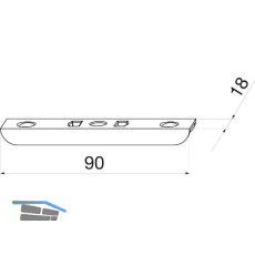 MACO Schlie�teil �ffnungsbegrenzung, 4L, 9V, silber (55988)