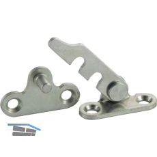 MACO Drehkipp-Begrenzer 2-fl�gelig, links, Stahl verzinkt silberf�rbig (10893)