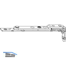 MACO Drehband oben DTuni, f�r Holz, 130 kg, silber (52702)