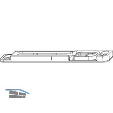 MACO Schlie�teil f. Kantenverschluss mit mont. Kippschere Eurofalz 18-30 mm