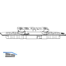 MACO Kipp- und Drehband AS/PVC/DTuni einstellbar 80 kg L=146 mm silber (52321)