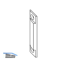MACO Anpressverschluss VV, Rahmenteil, 12 mm Falzluft (43789)