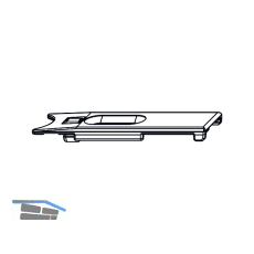 MACO MT Verbindungspl�ttchen f. Winkeltrieb, lose, lang, Au�enverzahnung (52522)