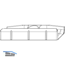 MACO Schlie�teil Falzluft 12 glatt Eurofalz 18 mm 9V -1 mm silber (357844)