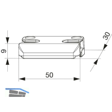 MACO Schlie�teil iS PVC 12/20-13, K�MMERLING, silber (96680)