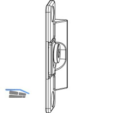 MACO Anpressverschluss verdeckt Fl�gelteil 9V ohne Beschlagsnut (220220)