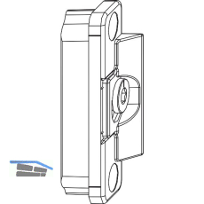 MACO Anpressverschluss verdeckt Fl�gelteil 9V f�r Beschlagsnut,silber (220219)