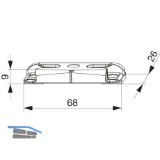 MACO Schlie�teil iS PVC 12/20-13, TROCAL Innonova 2000, silber (362175)